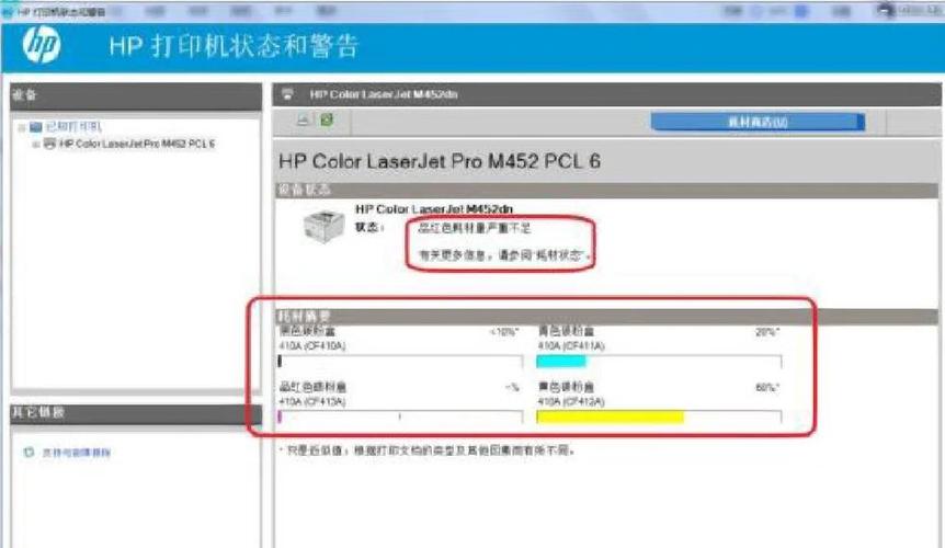 惠普打印机查看墨水量