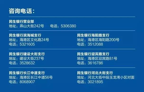 民生信用卡电话人工服务热线