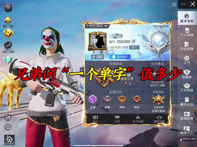 pubg单字id大全图标